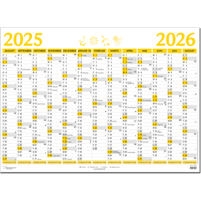 Stor Semesterkalender 2025/26